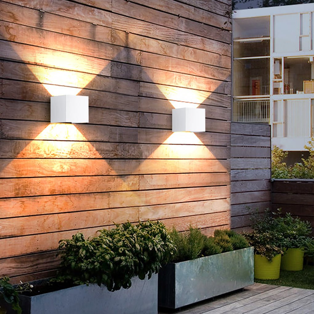 Modern Waterproof Square Wall Sconce Light for Outdoor & Indoor Use