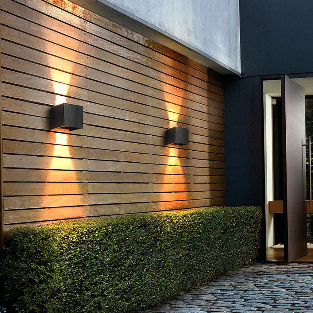Modern Waterproof Square Wall Sconce Light for Outdoor & Indoor Use