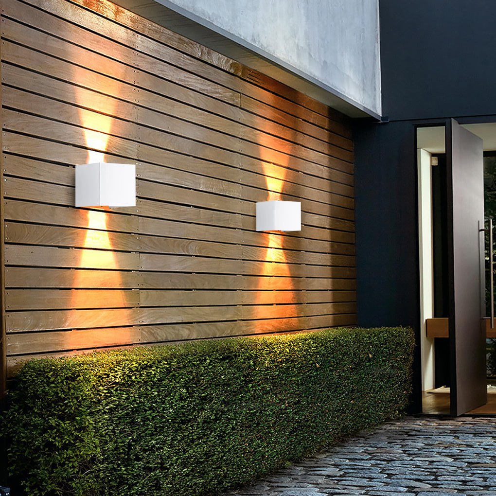 Modern Waterproof Square Wall Sconce Light for Outdoor & Indoor Use