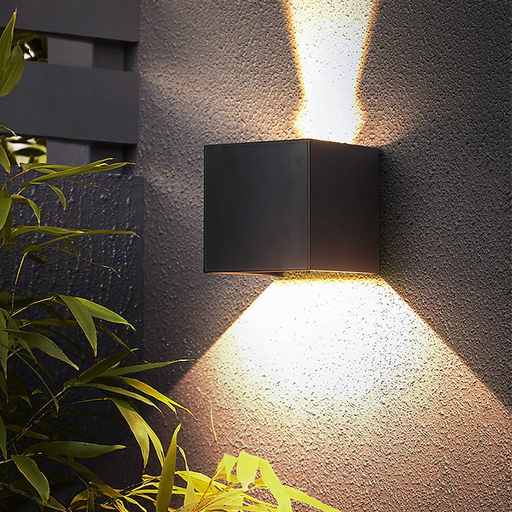 Modern Waterproof Square Wall Sconce Light for Outdoor & Indoor Use