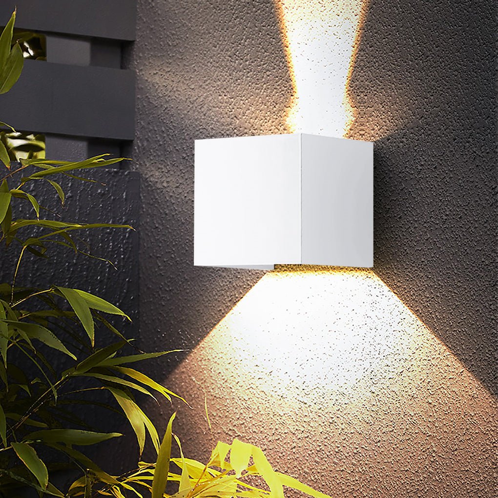 Modern Waterproof Square Wall Sconce Light for Outdoor & Indoor Use