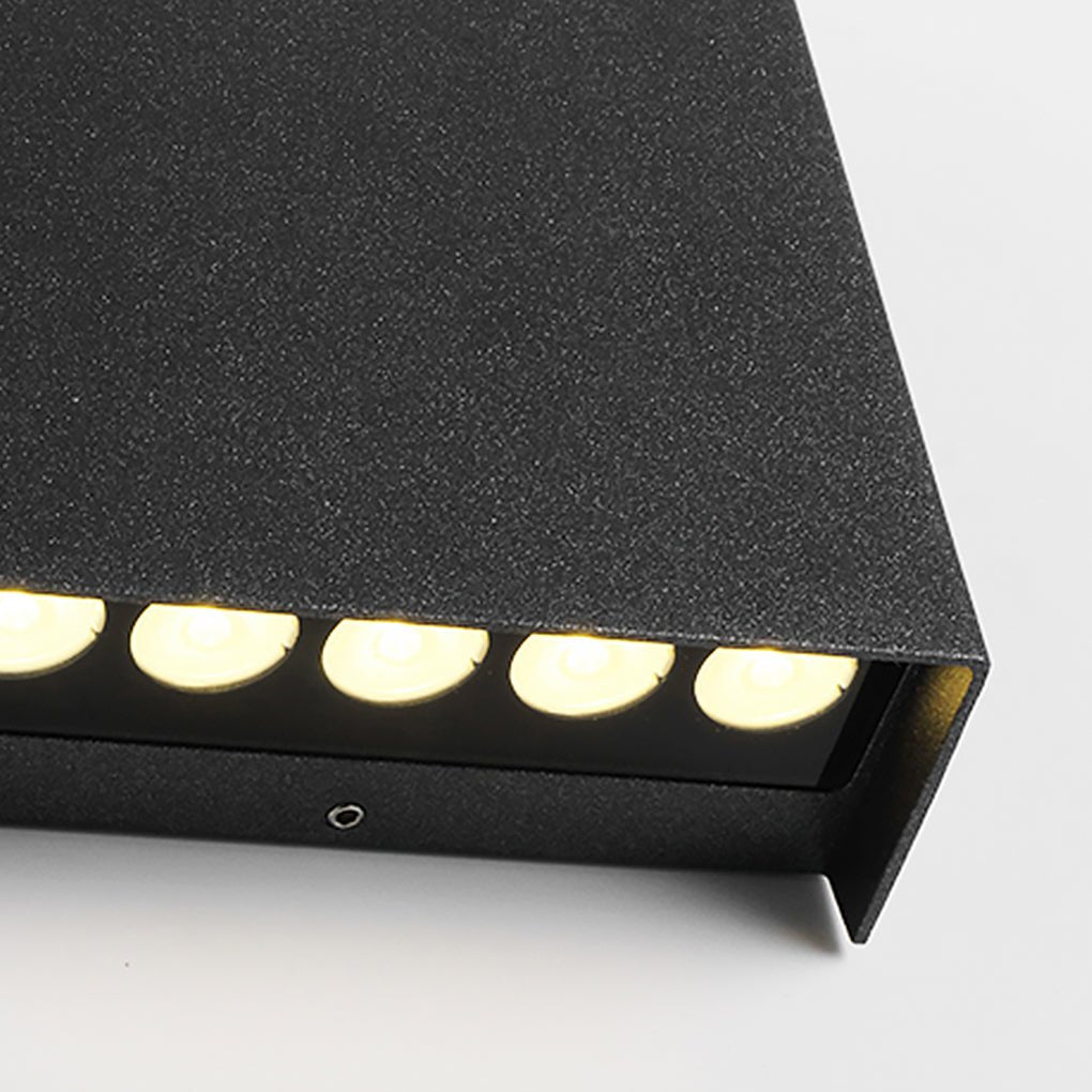 Contemporary Square White LED Up/Down Wall Light for Hallway & Living Room