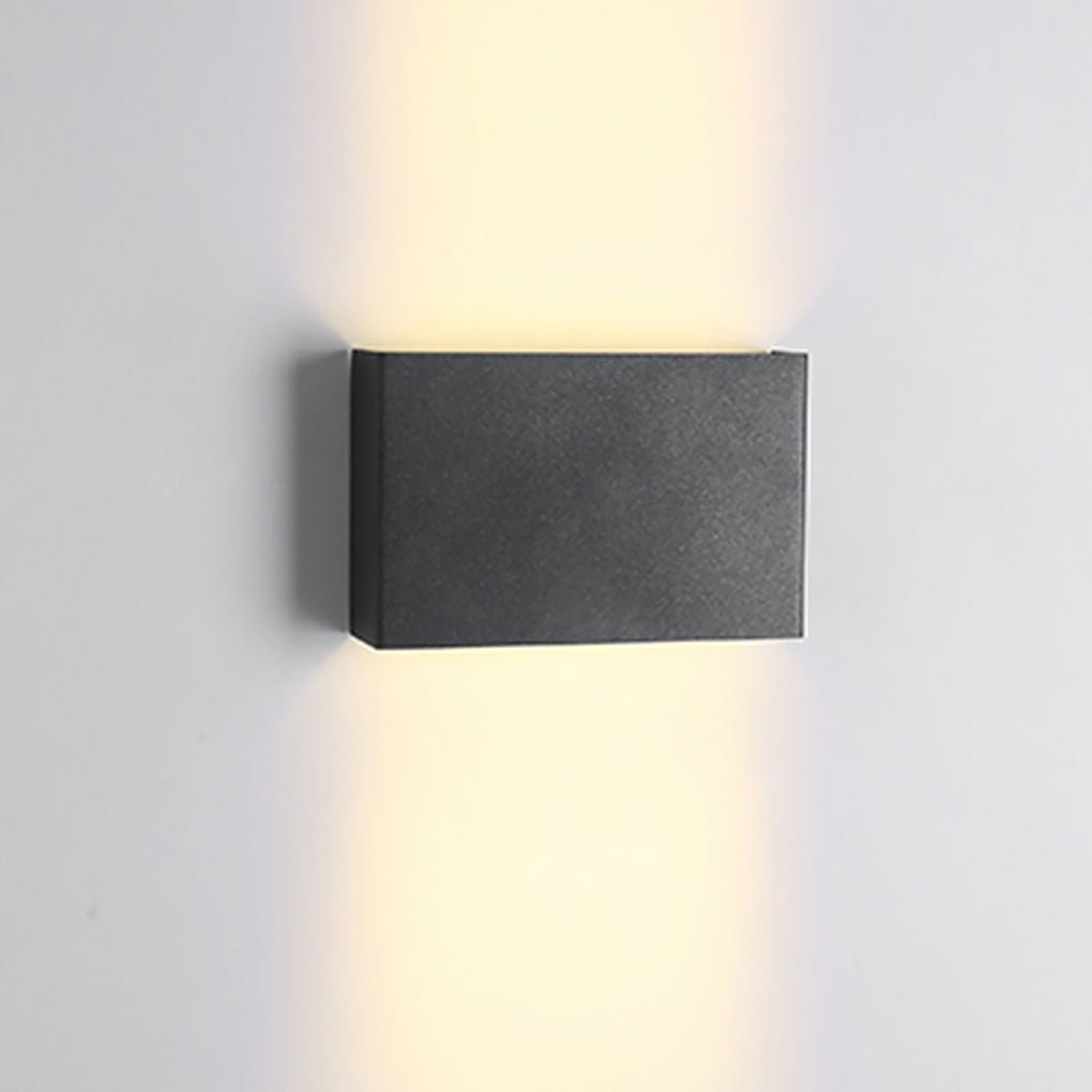 Contemporary Square White LED Up/Down Wall Light for Hallway & Living Room