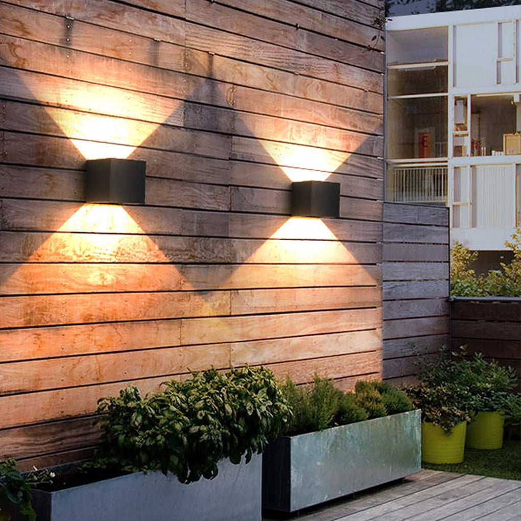 Modern Waterproof Square Wall Sconce Light for Outdoor & Indoor Use