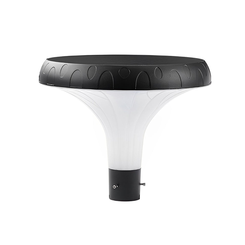 Modern Black LED Solar Street Light - Waterproof Outdoor Pole Lamp