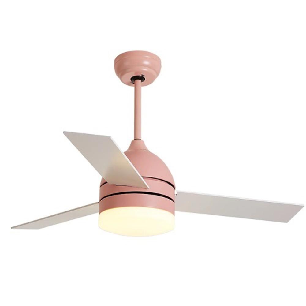 Sleek Silver Electroplated Metal LED Ceiling Fan Light for Modern Homes