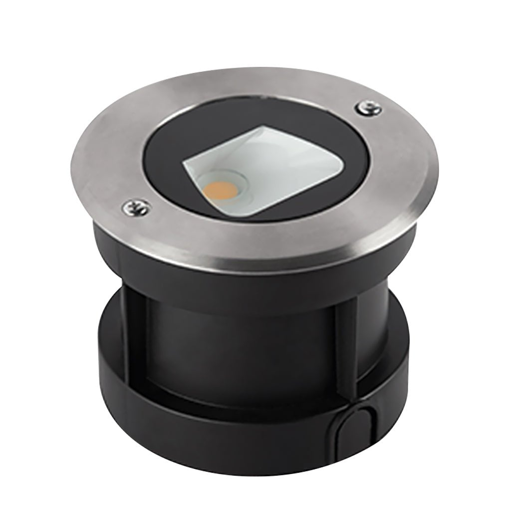 Modern Black LED Recessed Step Lights for Outdoor Deck & Patio Illumination