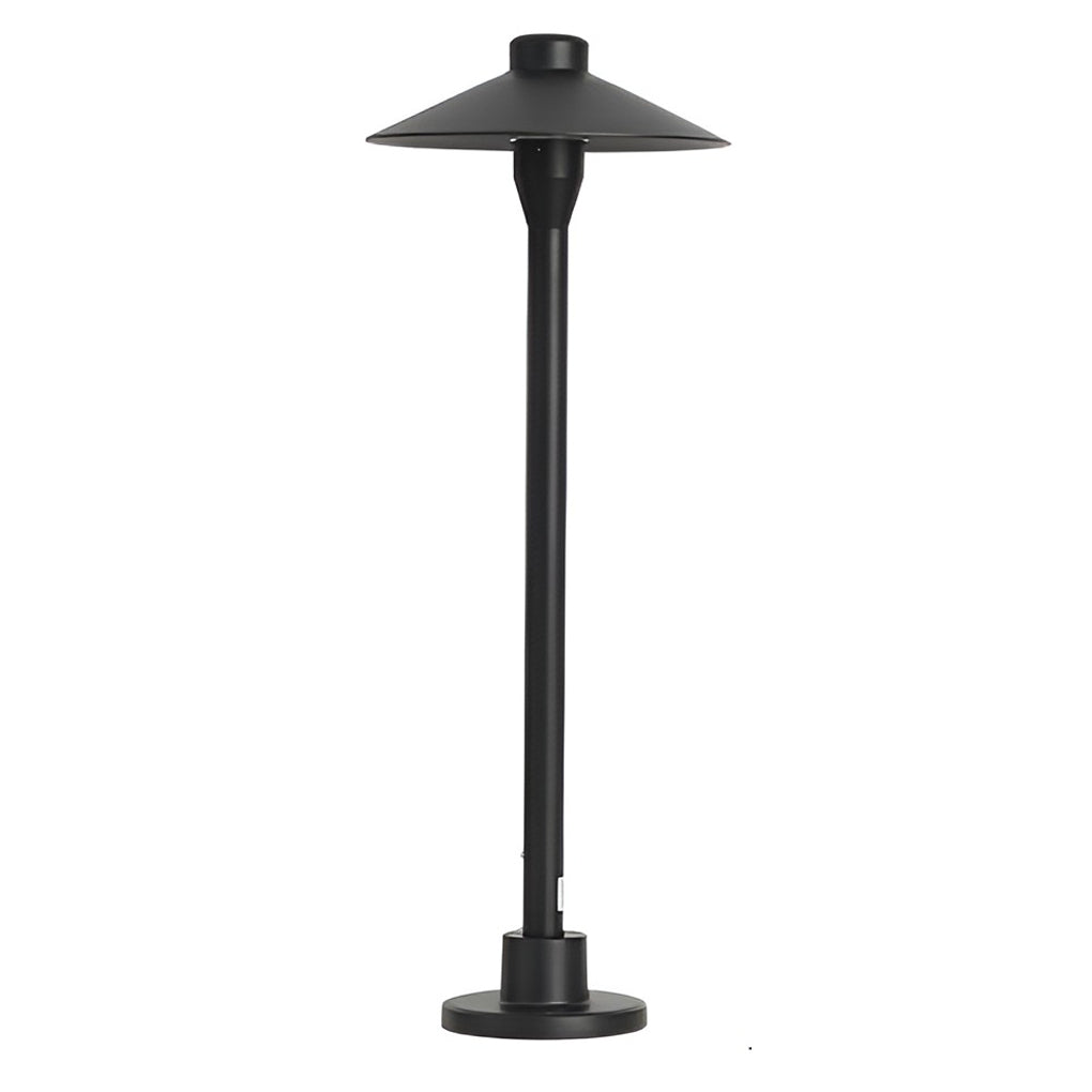 Modern Black Metal LED Pathway Umbrella Lamp for Outdoor Landscape Use