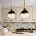 Classic Glass Globe Ball Pendant Light Fixture for Elegant Living Spaces