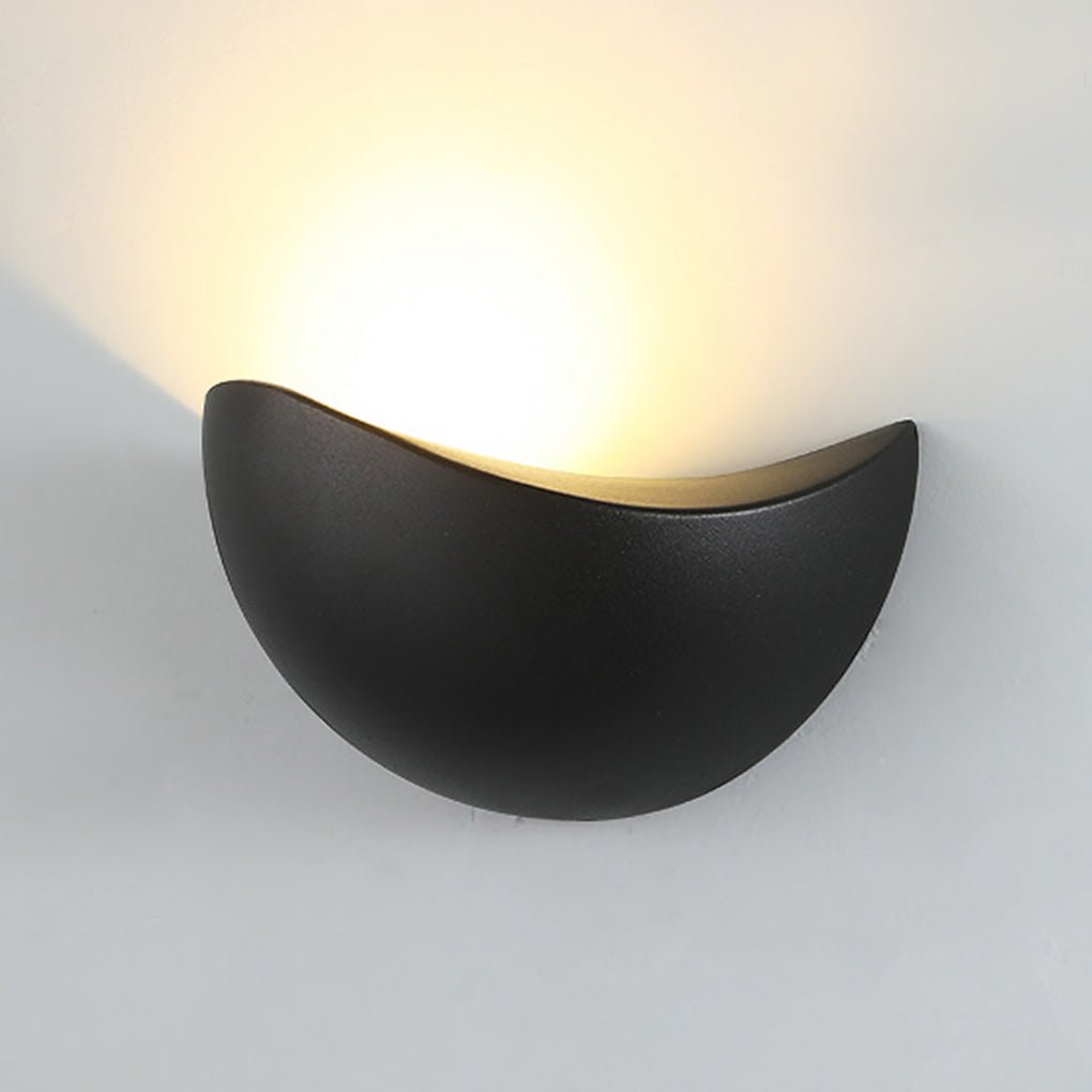 Contemporary Black Minimalist LED Wall Sconces for Aisle & Staircase
