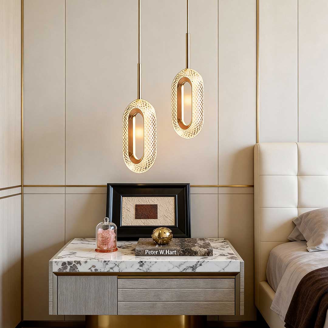 Minimalist LED Metal Pendant Light Fixture for Modern Living Spaces