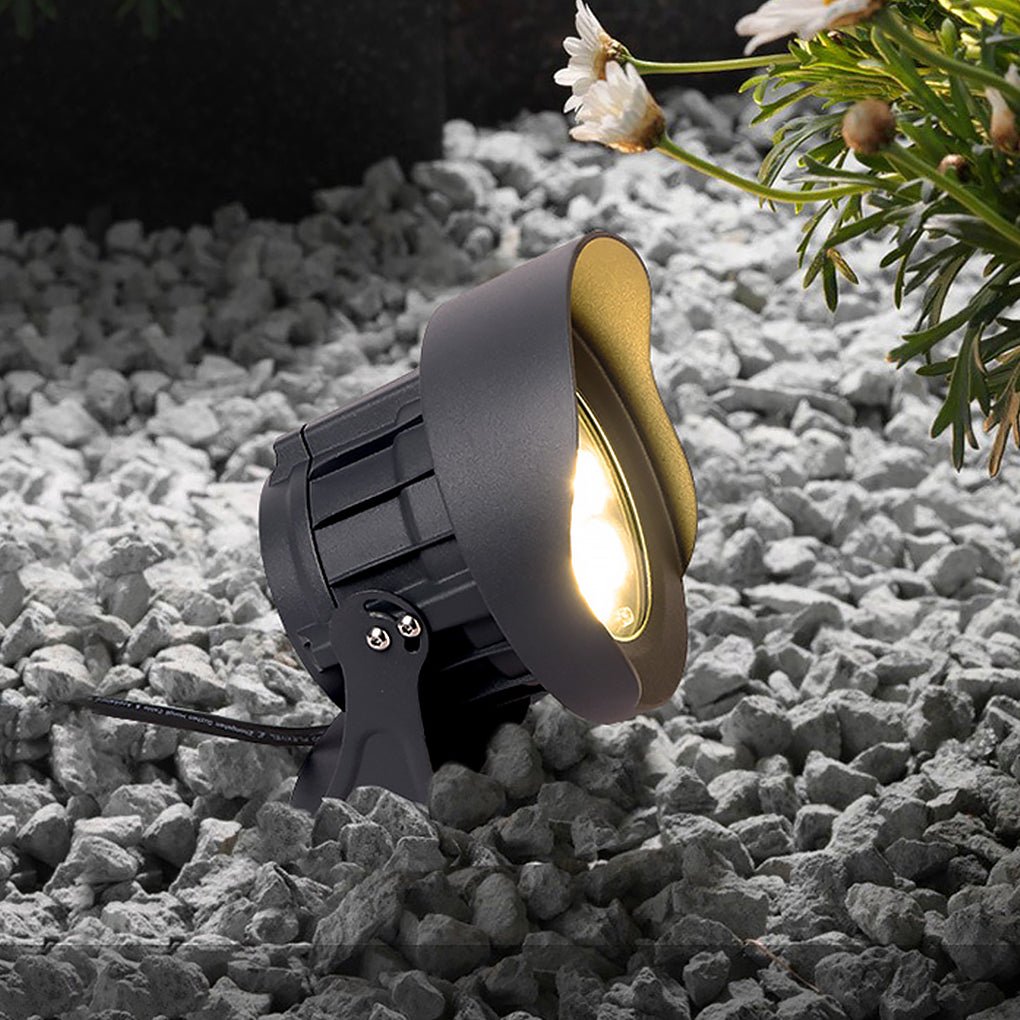 Modern Gray LED Tree Spotlight Landscape Lighting for Outdoor Spaces