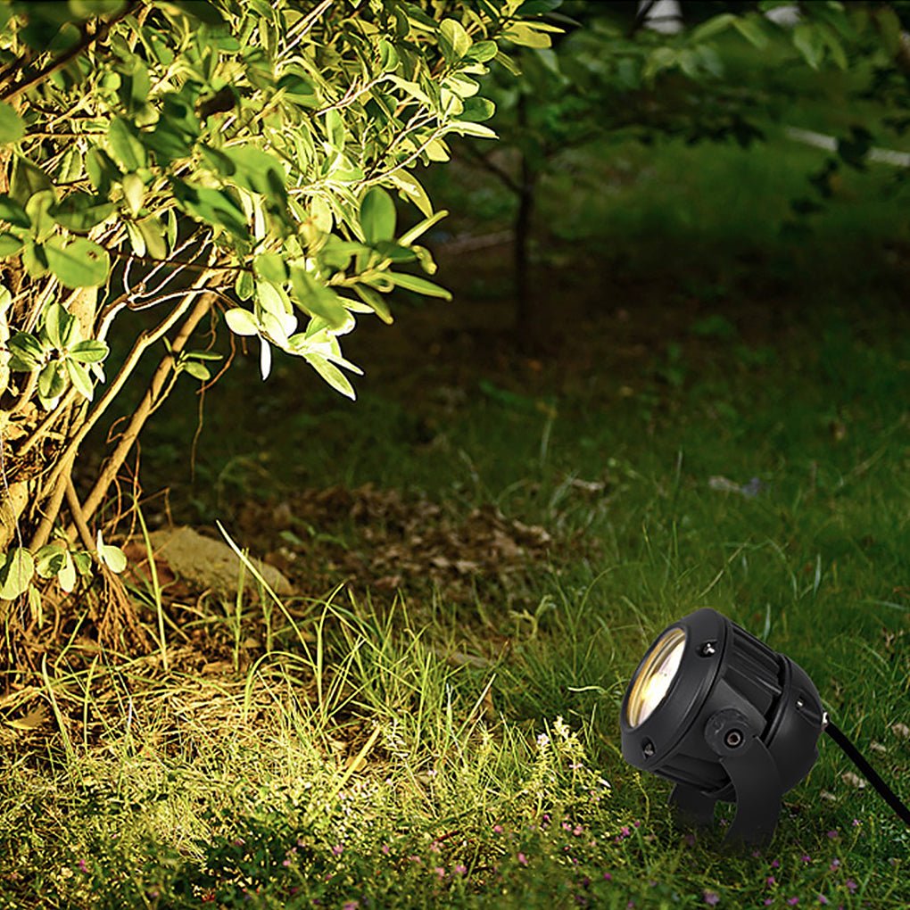 Modern Gray LED Tree Spotlight Landscape Lighting for Outdoor Spaces