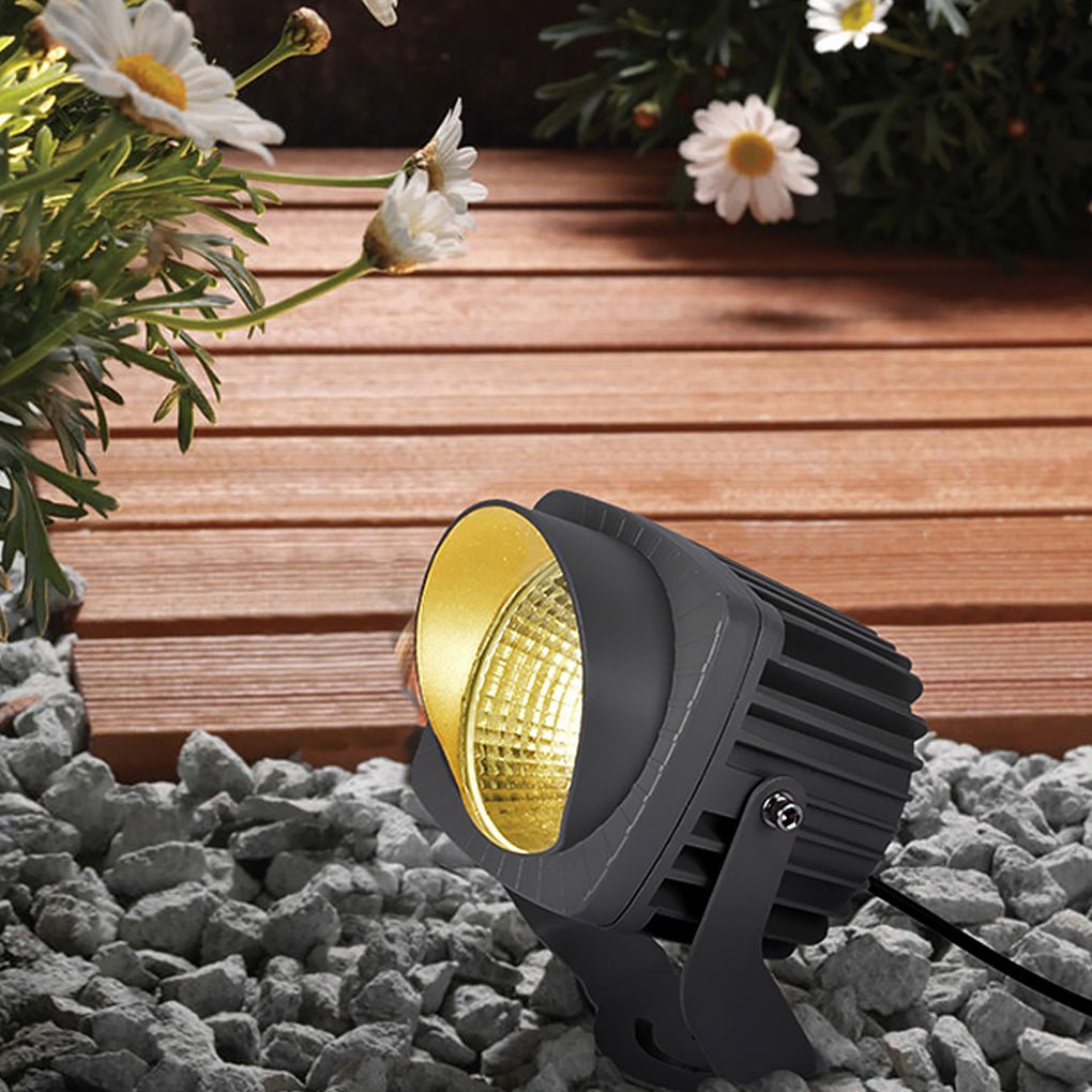Modern Gray LED Tree Spotlight Landscape Lighting for Outdoor Spaces