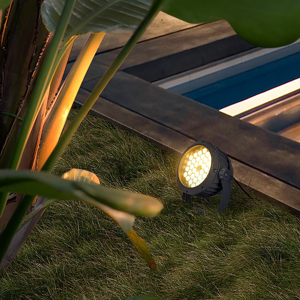 Modern Gray LED Tree Spotlight Landscape Lighting for Outdoor Spaces