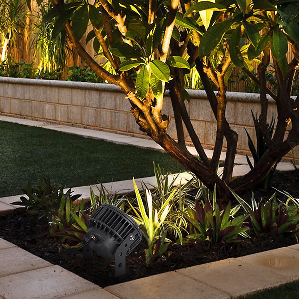 Modern Gray LED Tree Spotlight Landscape Lighting for Outdoor Spaces