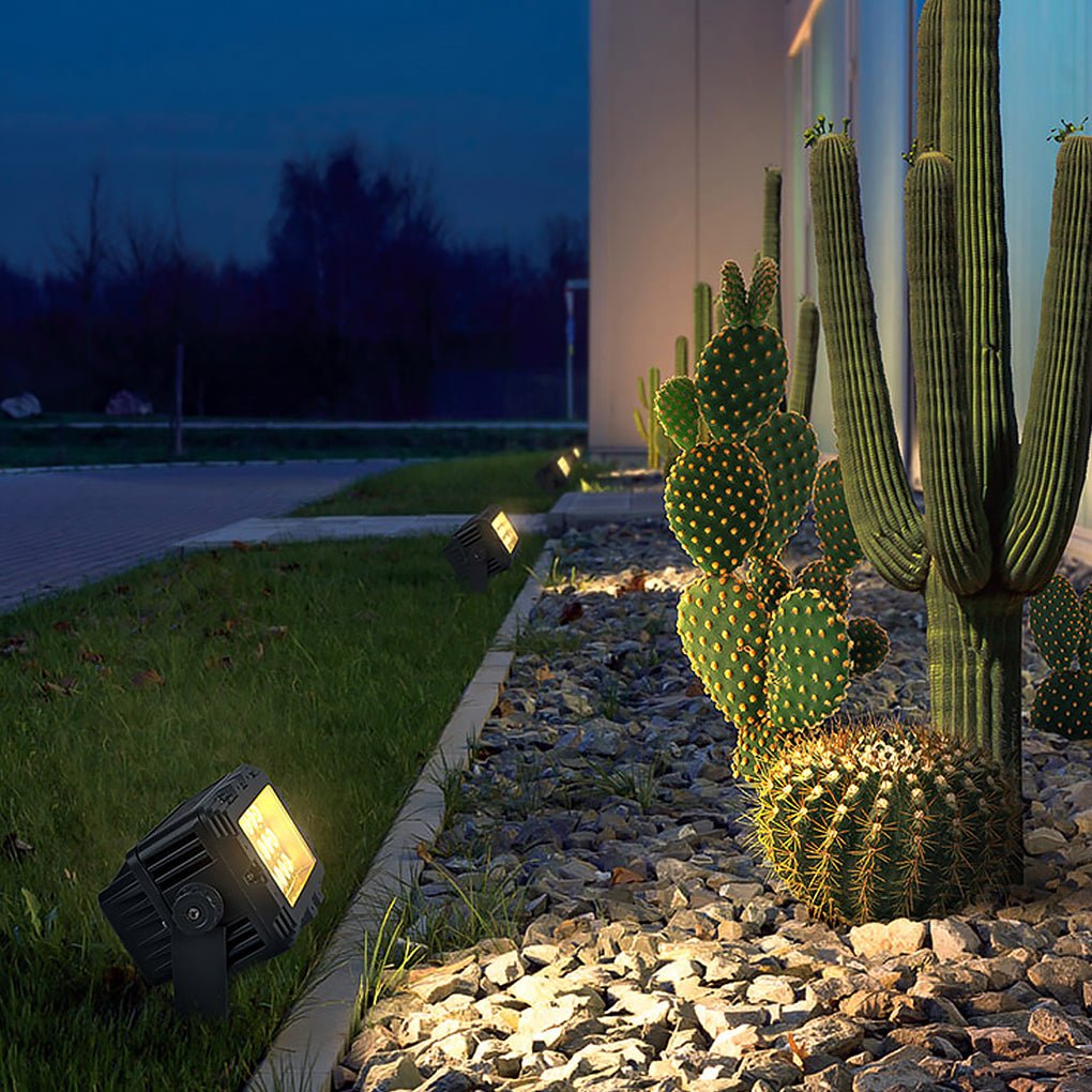 Modern Gray LED Tree Spotlight Landscape Lighting for Outdoor Spaces