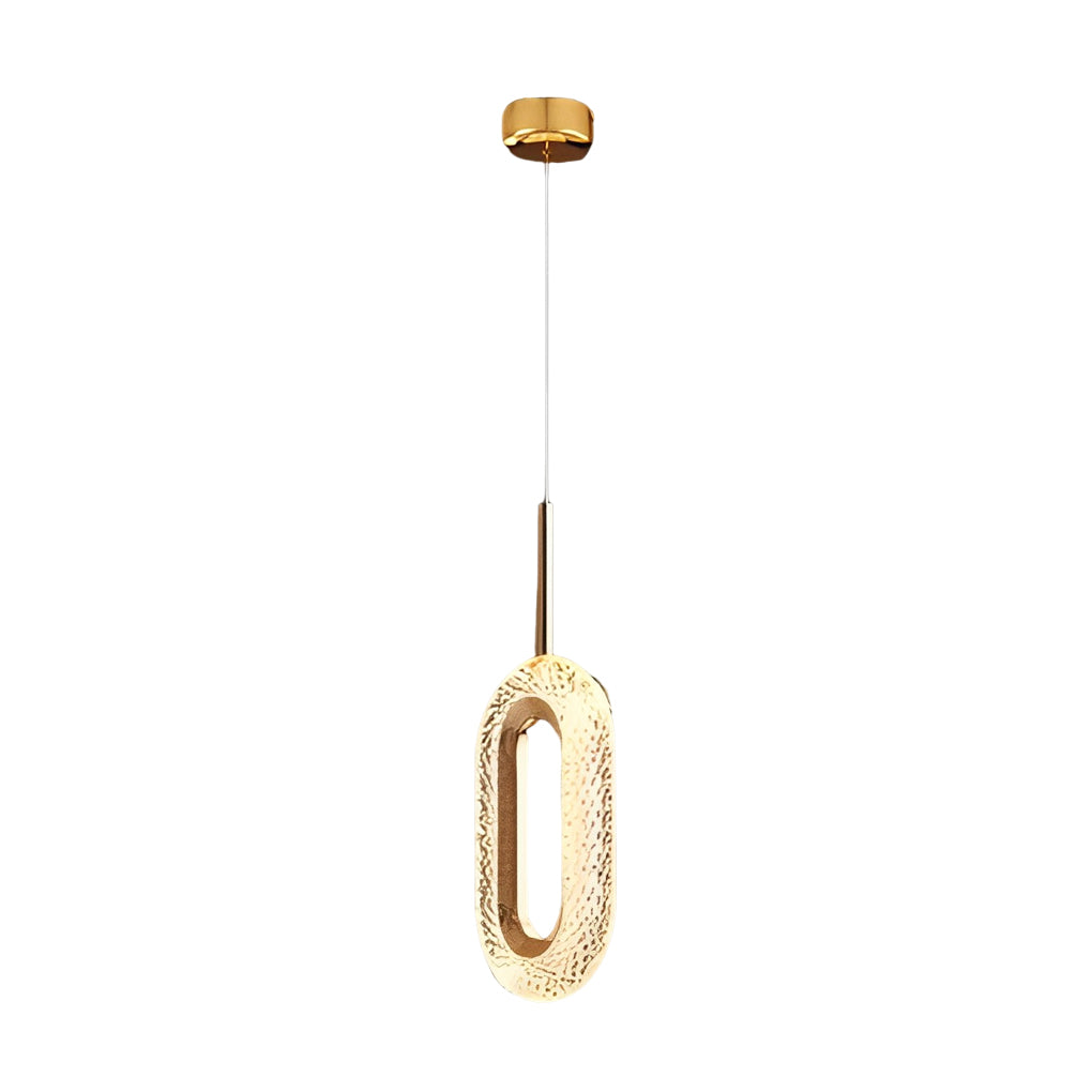 Minimalist LED Metal Pendant Light Fixture for Modern Living Spaces