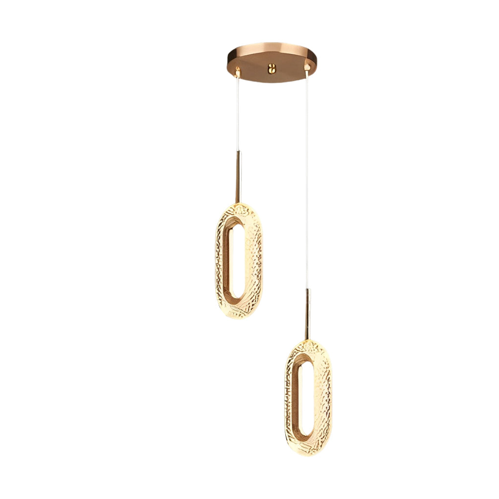 Minimalist LED Metal Pendant Light Fixture for Modern Living Spaces