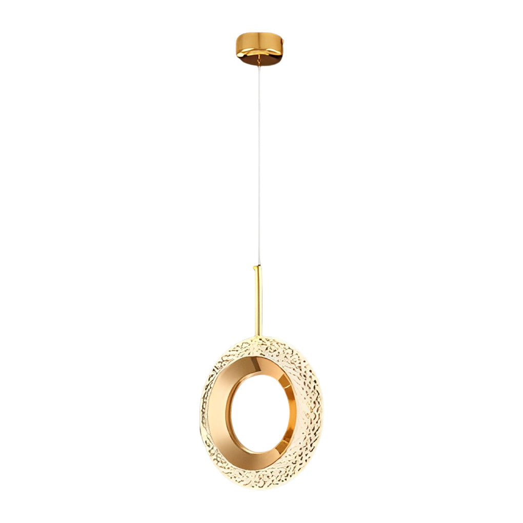 Minimalist LED Metal Pendant Light Fixture for Modern Living Spaces