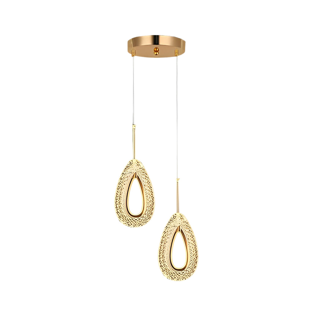 Minimalist LED Metal Pendant Light Fixture for Modern Living Spaces