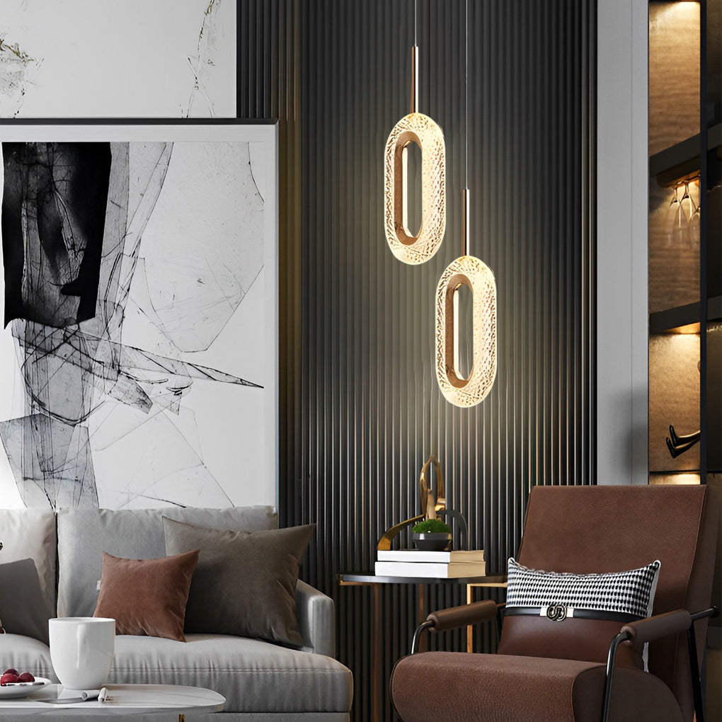 Minimalist LED Metal Pendant Light Fixture for Modern Living Spaces