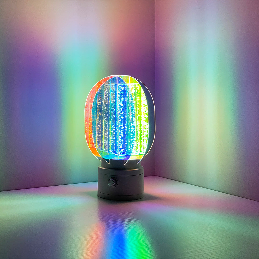 Vibrant Aluminum LED Table Lamps - Artistic Design for Modern Rooms