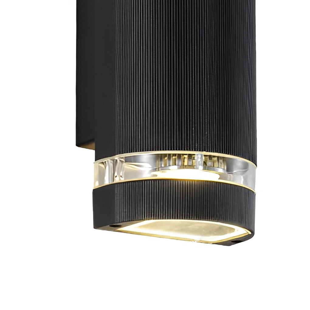 Black Waterproof Outdoor Wall Sconce Light for Modern Exterior Spaces