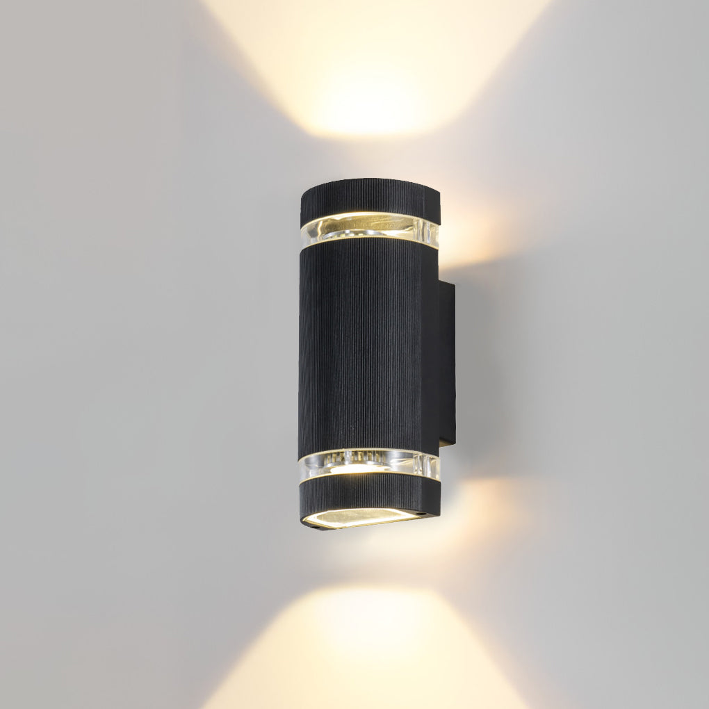 Black Waterproof Outdoor Wall Sconce Light for Modern Exterior Spaces