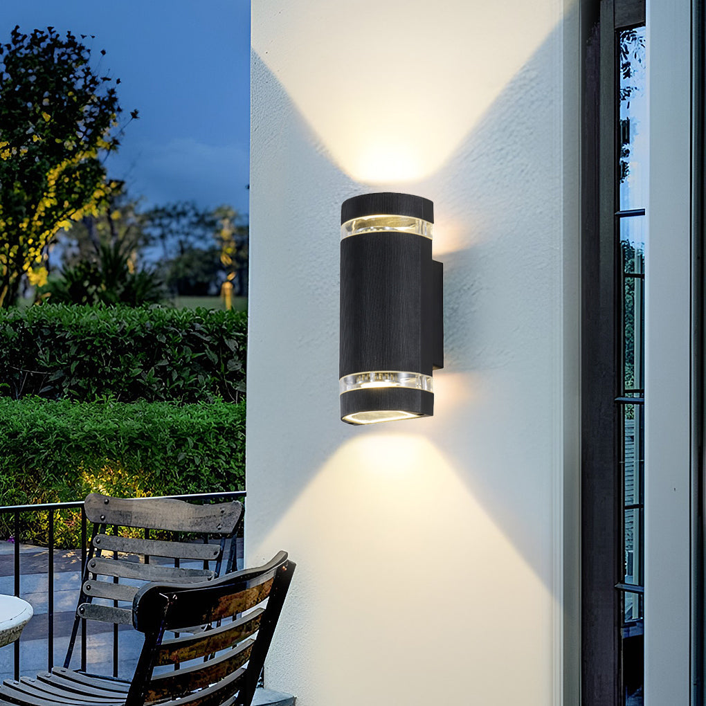 Black Waterproof Outdoor Wall Sconce Light for Modern Exterior Spaces