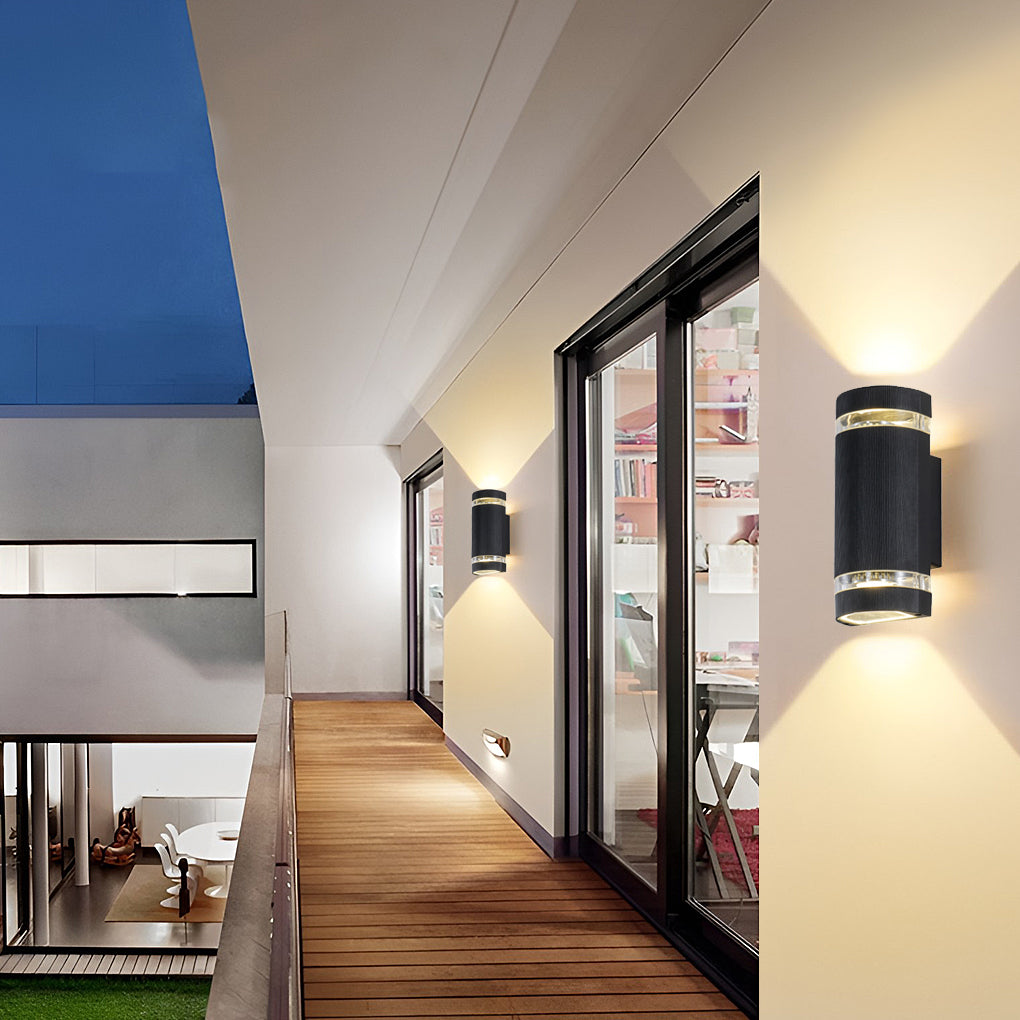 Black Waterproof Outdoor Wall Sconce Light for Modern Exterior Spaces