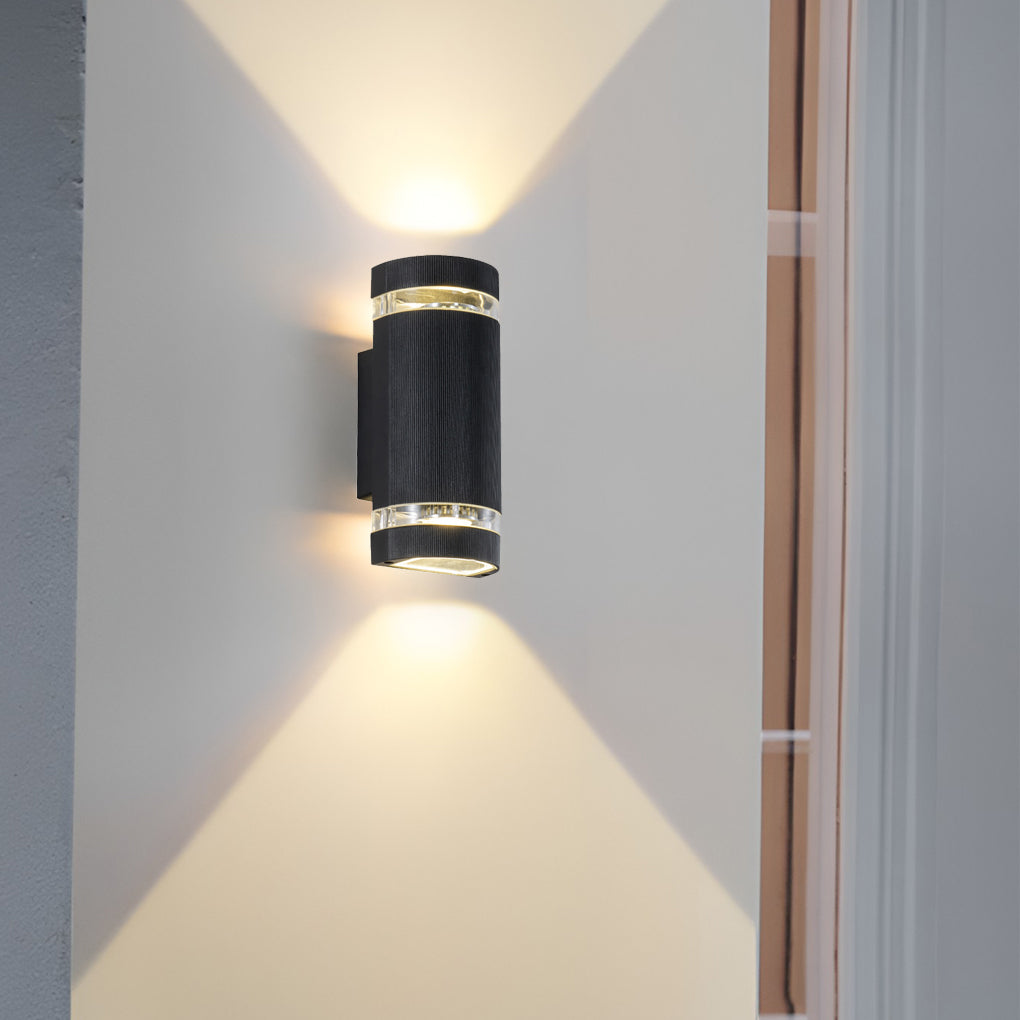 Black Waterproof Outdoor Wall Sconce Light for Modern Exterior Spaces