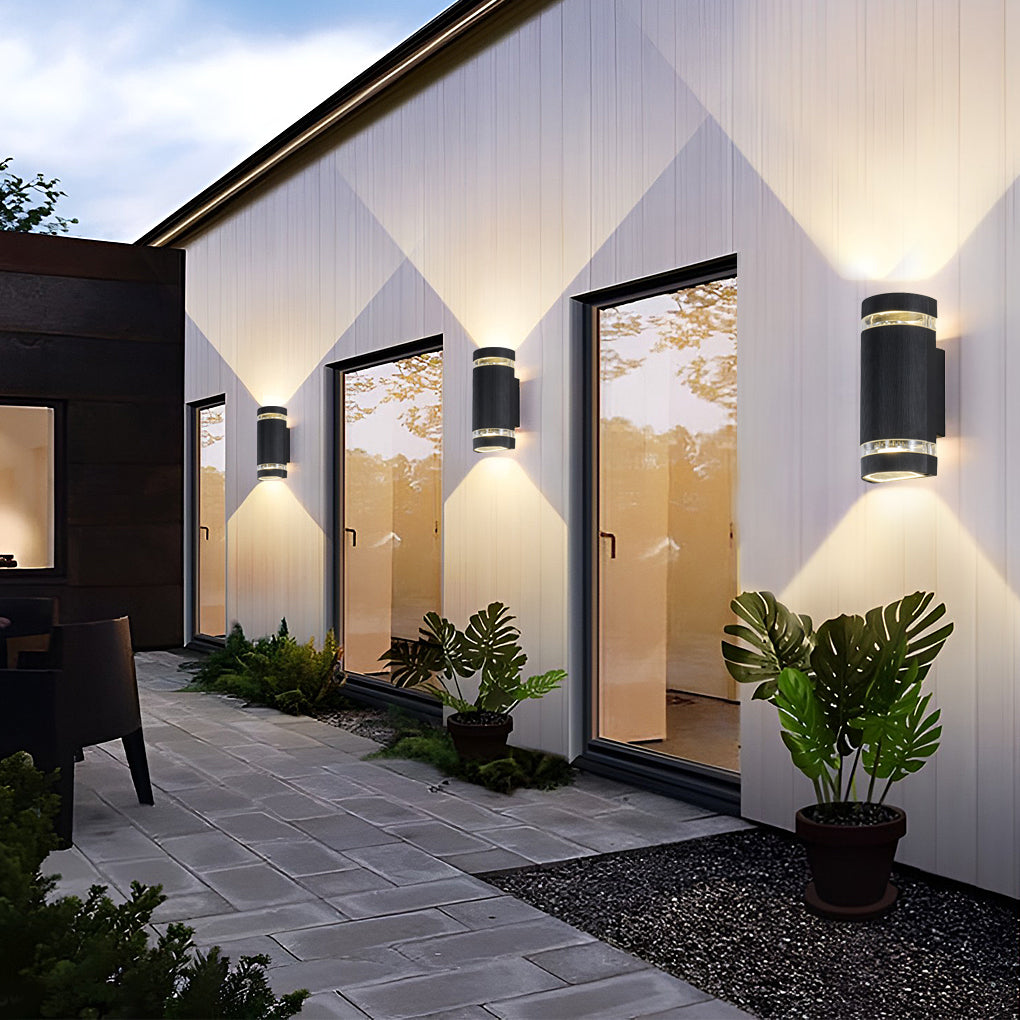 Black Waterproof Outdoor Wall Sconce Light for Modern Exterior Spaces