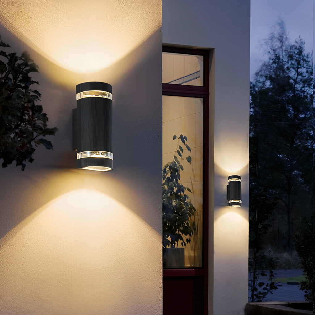 Black Waterproof Outdoor Wall Sconce Light for Modern Exterior Spaces