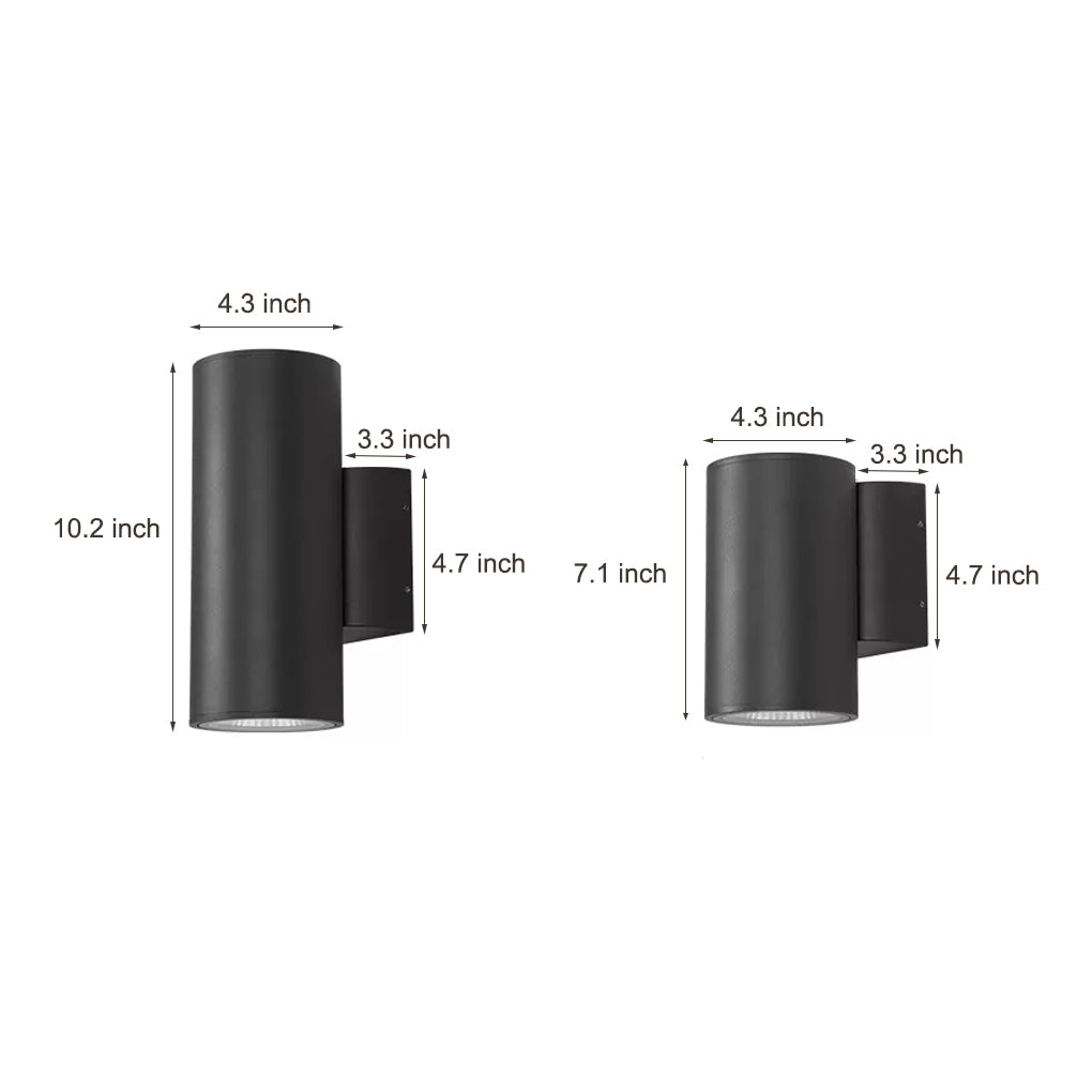 Contemporary Waterproof LED Wall Light Fixture for Outdoor Spaces