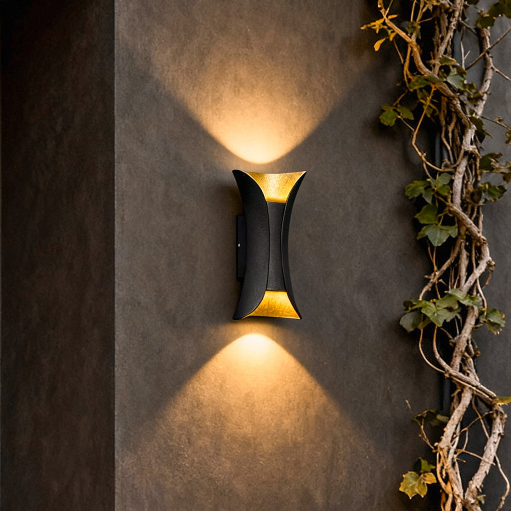 Modern Curved LED Waterproof Wall Sconce Light for Outdoor & Indoor Use
