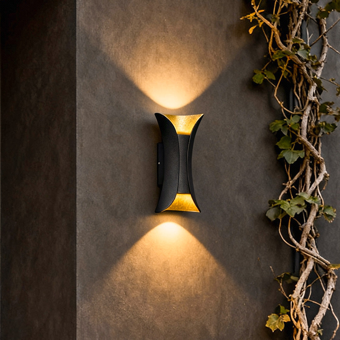 Modern Curved LED Waterproof Wall Sconce Light for Outdoor & Indoor Use