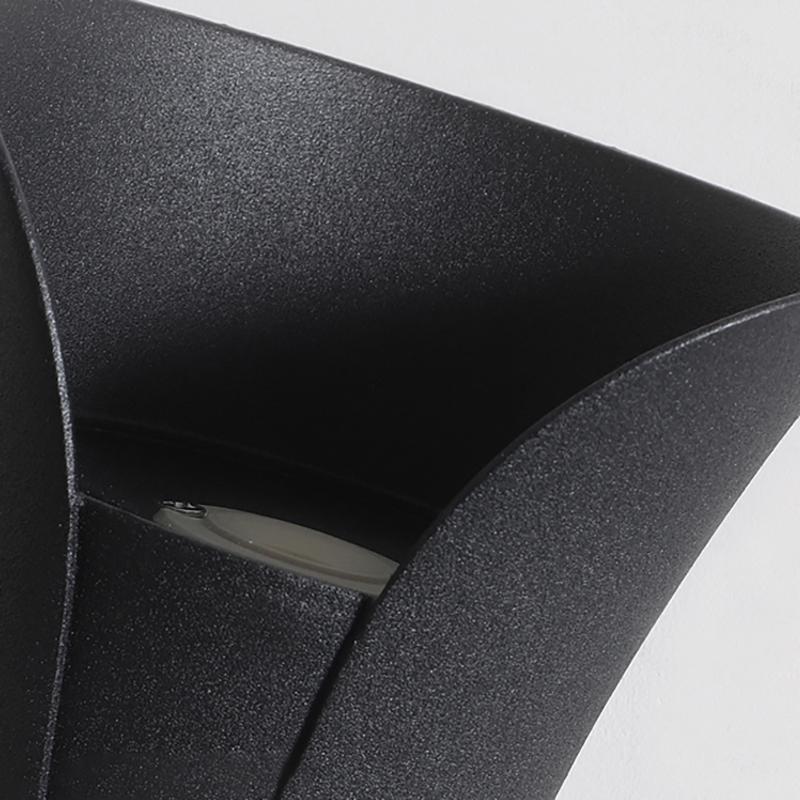 Modern Curved LED Waterproof Wall Sconce Light for Outdoor & Indoor Use