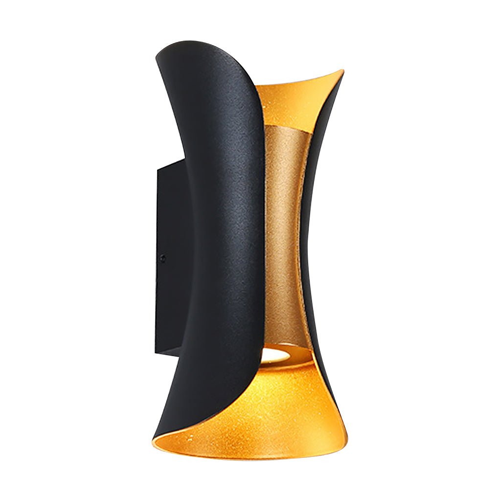 Modern Curved LED Waterproof Wall Sconce Light for Outdoor & Indoor Use