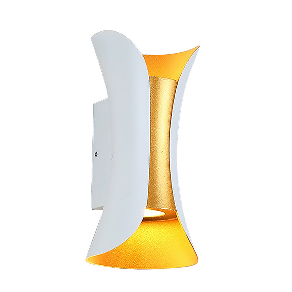 Modern Curved LED Waterproof Wall Sconce Light for Outdoor & Indoor Use
