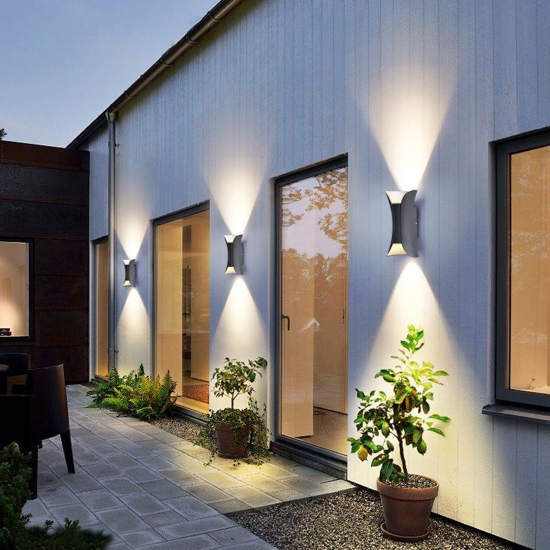 Modern Curved LED Waterproof Wall Sconce Light for Outdoor & Indoor Use