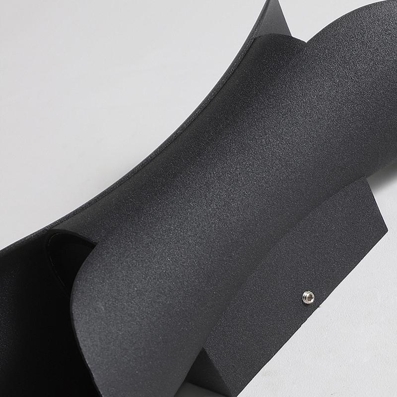 Modern Curved LED Waterproof Wall Sconce Light for Outdoor & Indoor Use