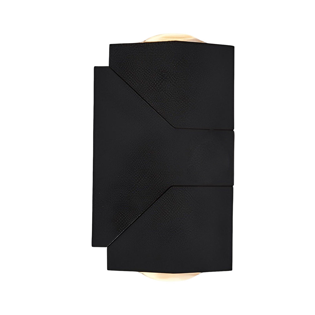 Adjustable Black Waterproof Up Down Outdoor Wall Sconce Light Fixture