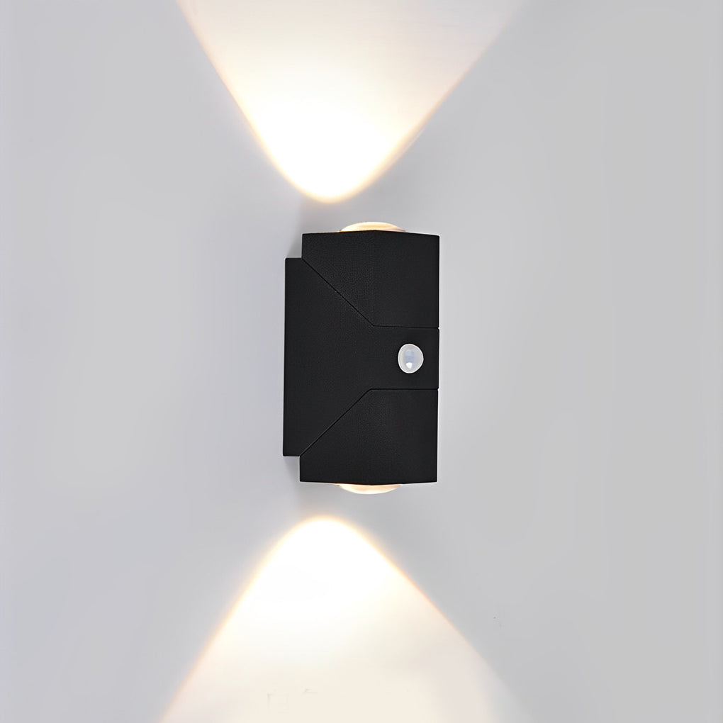 Adjustable Black Waterproof Up Down Outdoor Wall Sconce Light Fixture