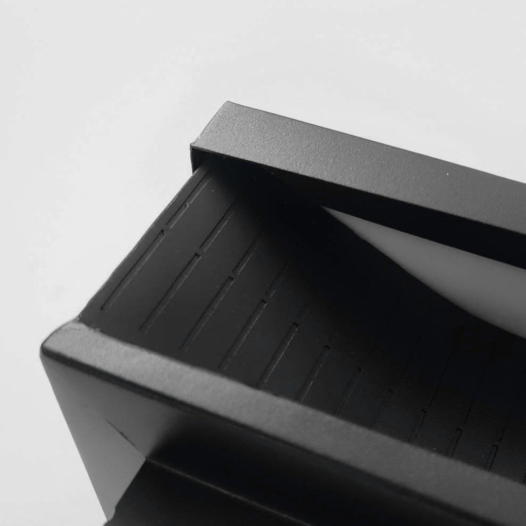 Modern Square LED Outdoor Pillar Light Fixture - Stylish Stripe Design