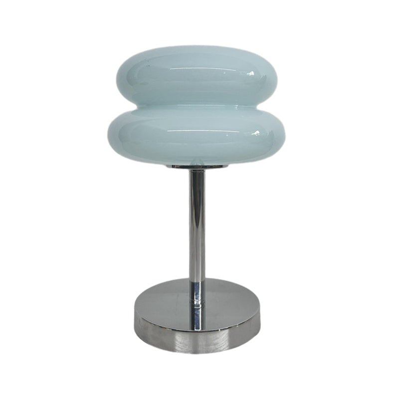 Creative USB Glass Burger Table Lamp with Warm LED Light for Modern Spaces