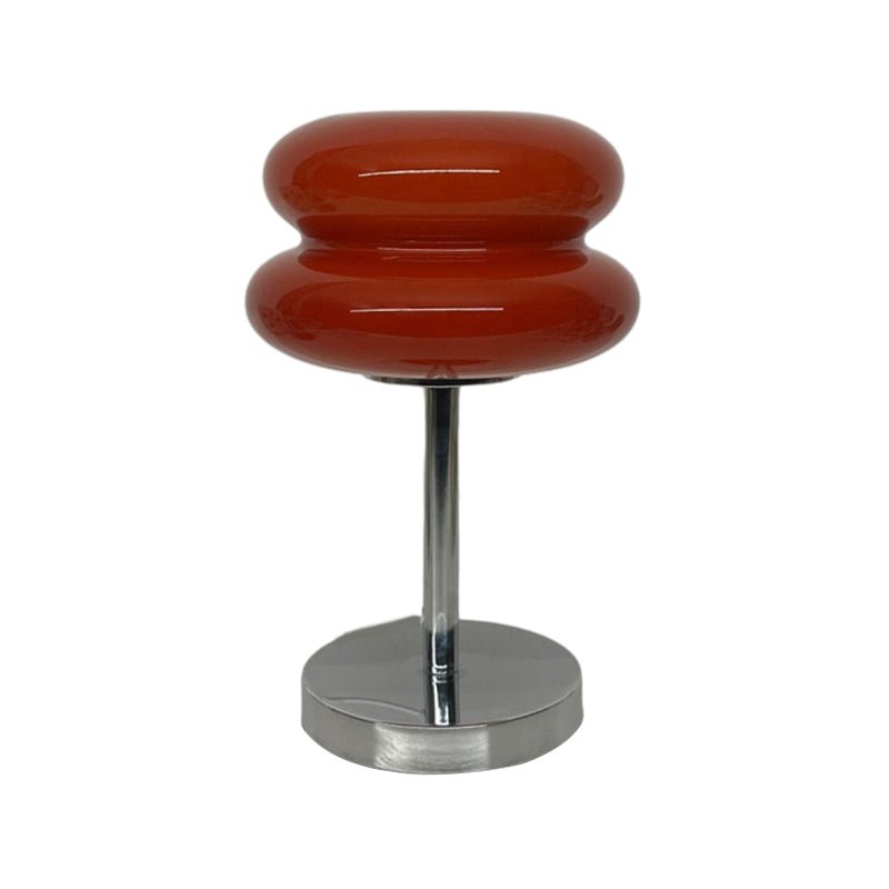 Creative USB Glass Burger Table Lamp with Warm LED Light for Modern Spaces