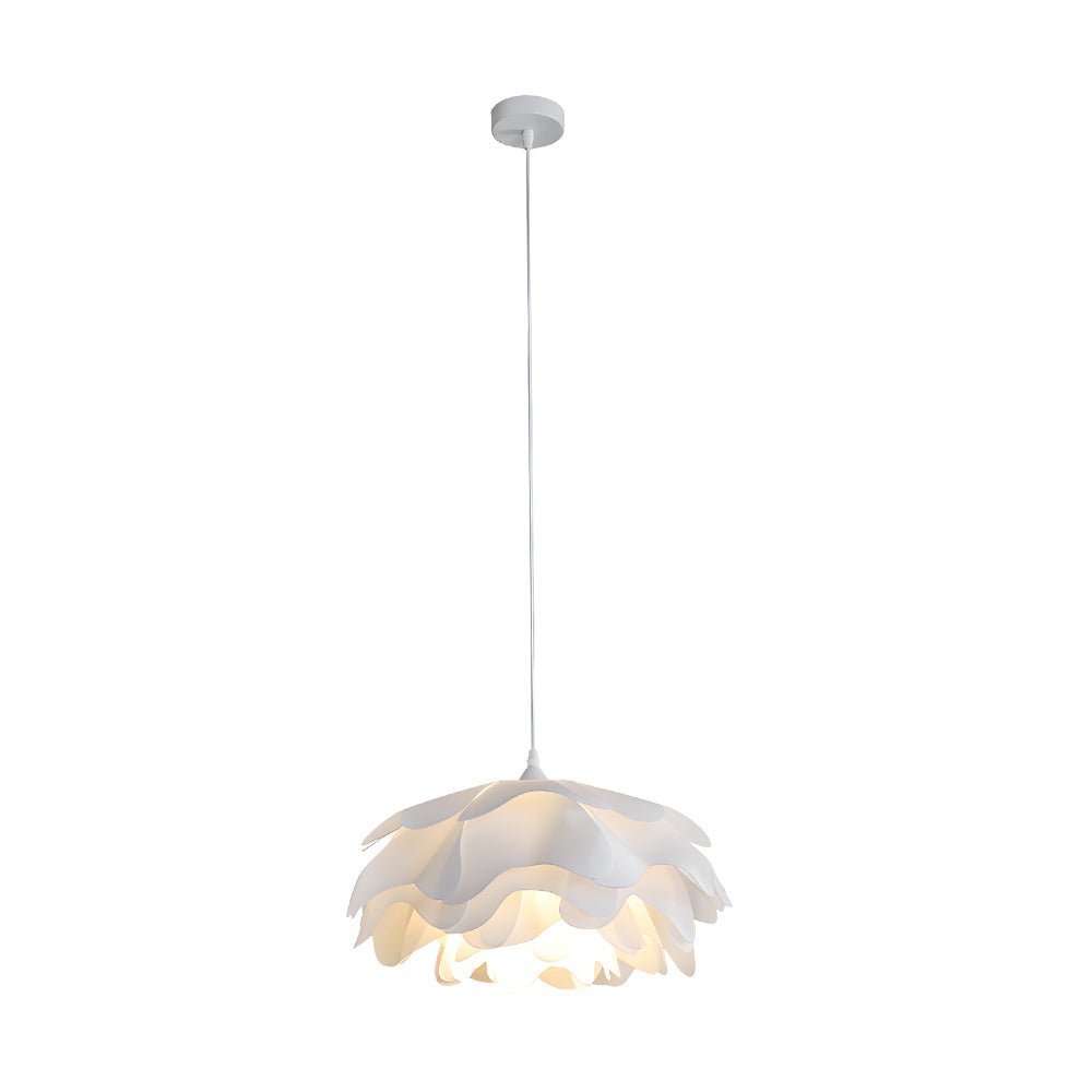 Modern White Acrylic Flower Pendant Light with Dimming for Living Rooms