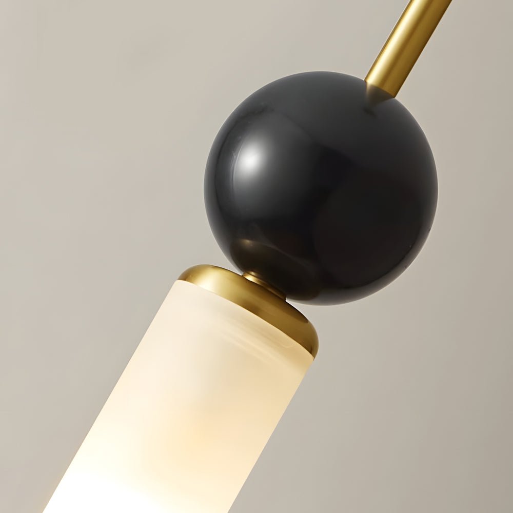 Elegant White Marble Cylinder Pendant Light for Modern Home Décor