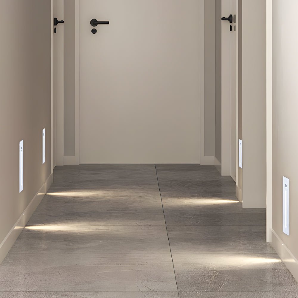 Modern Recessed Vertical Motion Sensor LED Stair Light for Indoor/Outdoor Use